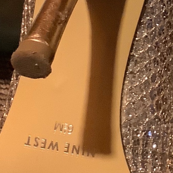 *3 for $20* Nine West Peep toe dress shoes sz 6.5 - Picture 6 of 7